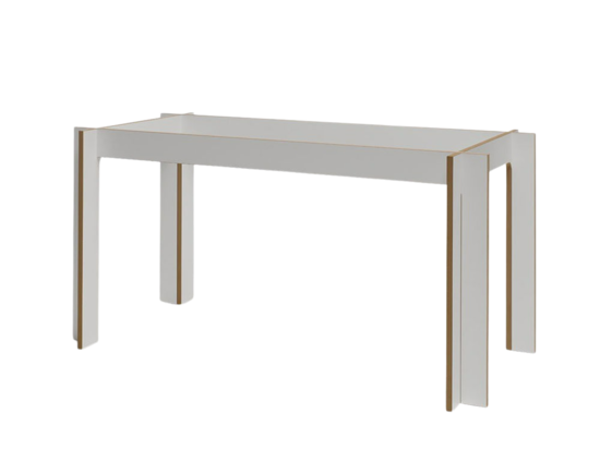 Schlichter Tojo tisch mit klarer Formensprache und geradlinigem Design – ideal als Esstisch oder Schreibtisch