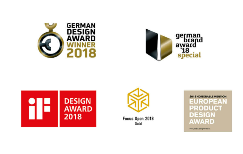 Sammlung der verliehenen Awards an Tojo aus dem Jahr 2018